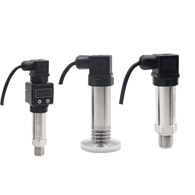 WNK High Temp Flush Diaphragm Seal Pressure Transducer Hygienic Sanitary Pressure Transmitters for Food Beer Milk 4-20ma