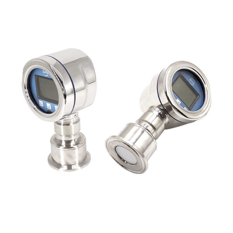 Stainless Steel Sanitary Type 4-20ma Flush Diaphragm Pressure Transmitter With Digital Display