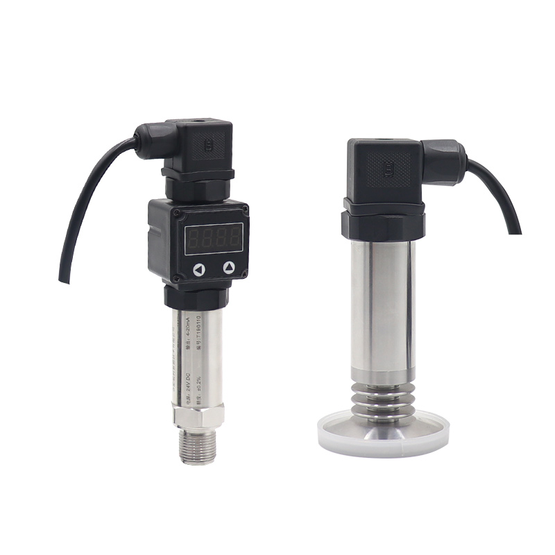 WNK High Temp Flush Diaphragm Seal Pressure Transducer Hygienic Sanitary Pressure Transmitters for Food Beer Milk 4-20ma